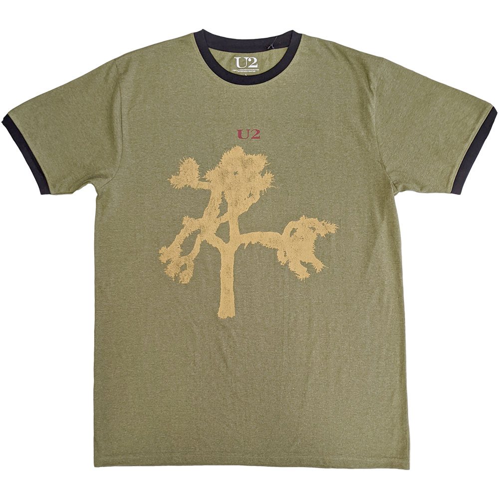 U2 - Joshua Tree Europe 1987 Heren Tshirt - Groen